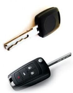 A laser-cut (sidewinder) car key